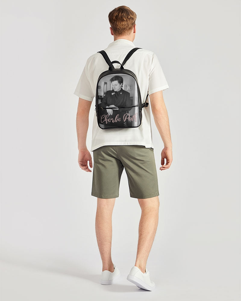 Charlie puth Classic Faux Leather Backpack