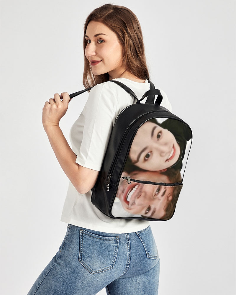 Left and right inspired by Charlie puth Classic Faux Leather Backpack