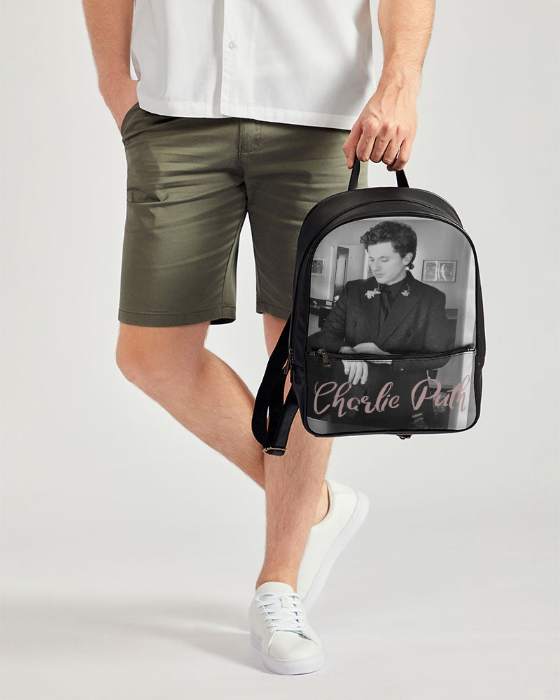 Charlie puth Classic Faux Leather Backpack