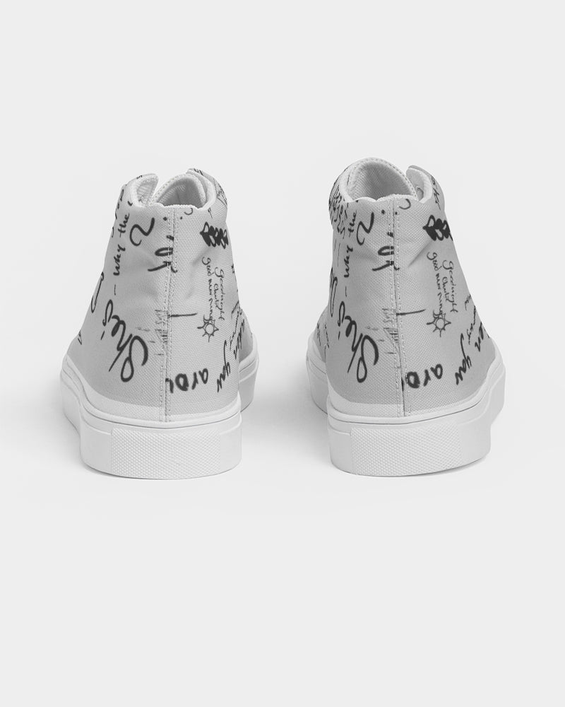 Love on the brain 2 Women's Hightop Canvas Shoe