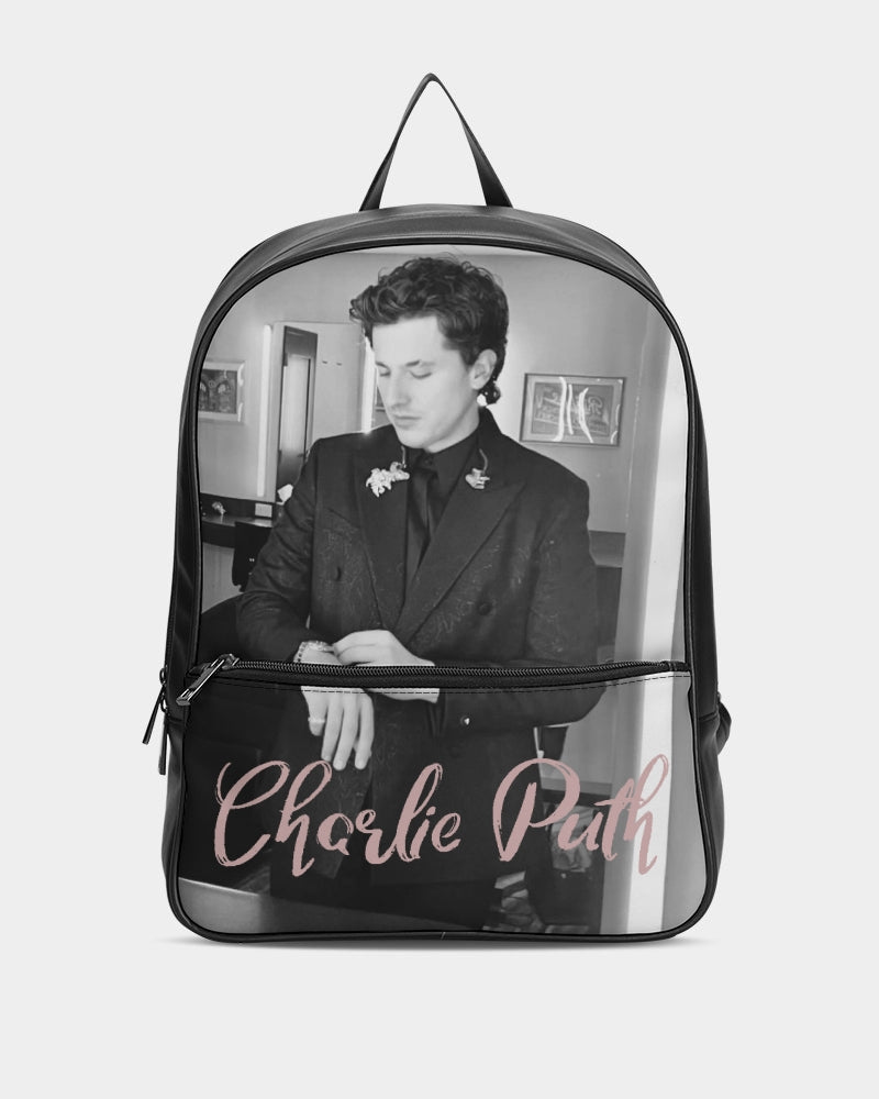 Charlie puth Classic Faux Leather Backpack