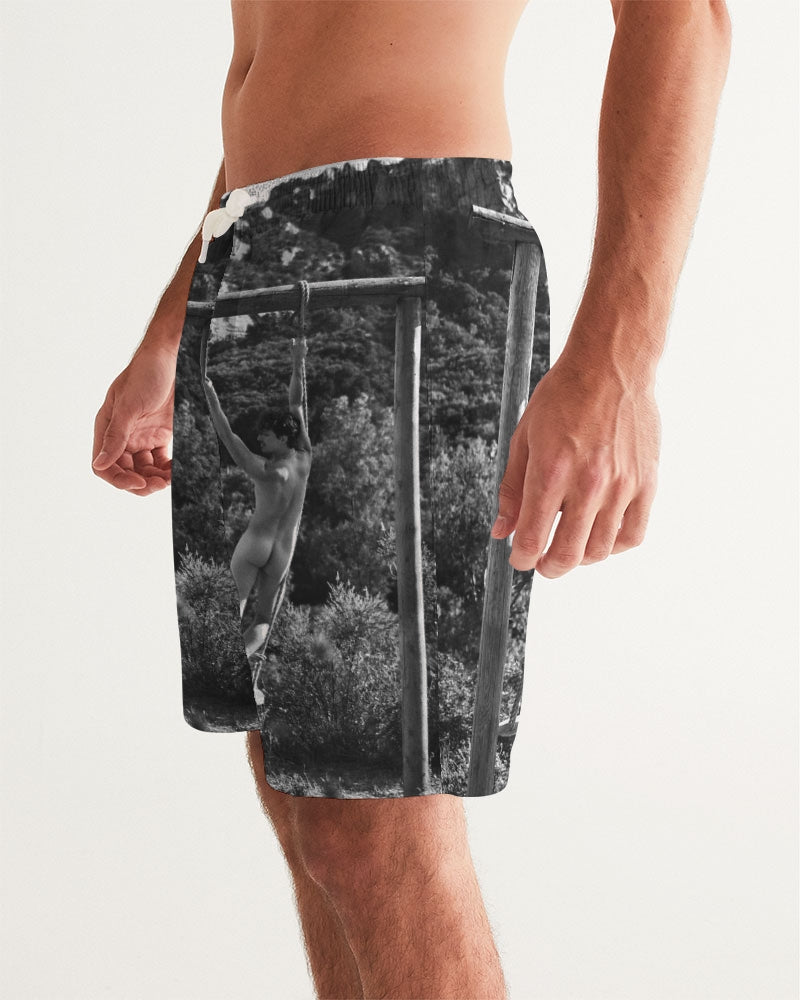 wild wild West Charlie  Men's All-Over Print Swim Trunk