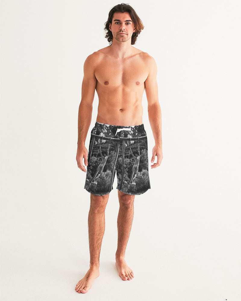 wild wild West Charlie  Men's All-Over Print Swim Trunk