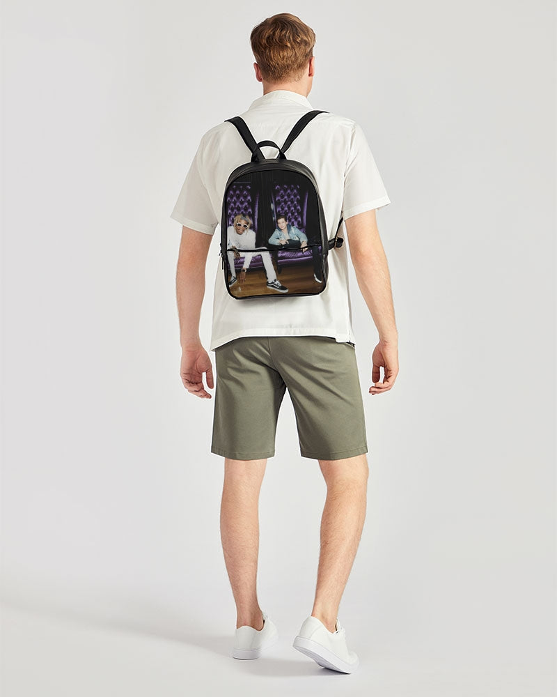 When I see you again Classic Faux Leather Backpack