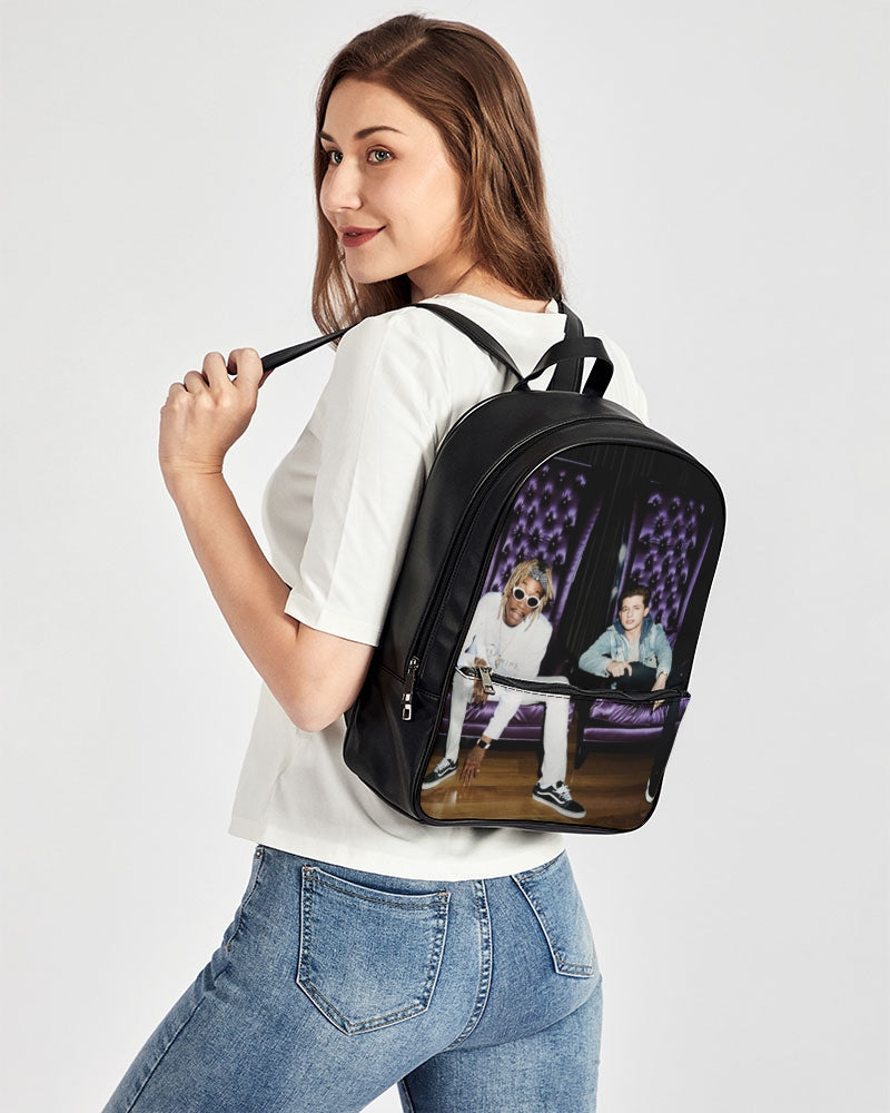 When I see you again Classic Faux Leather Backpack