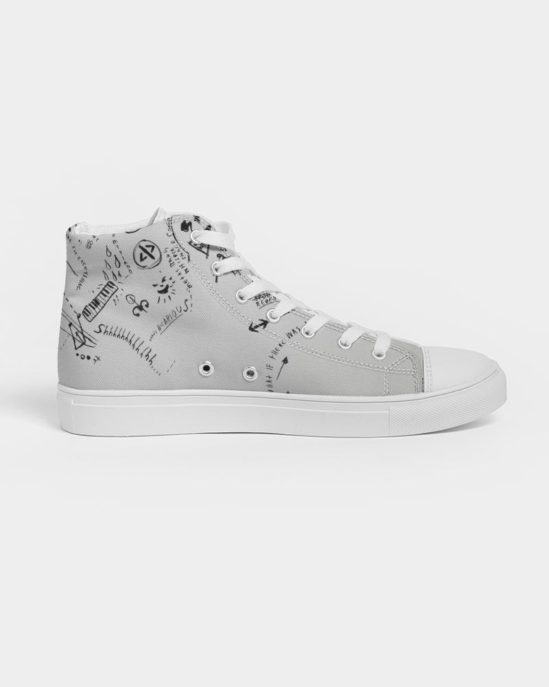 Love on the brain   Women's Hightop Canvas Shoe