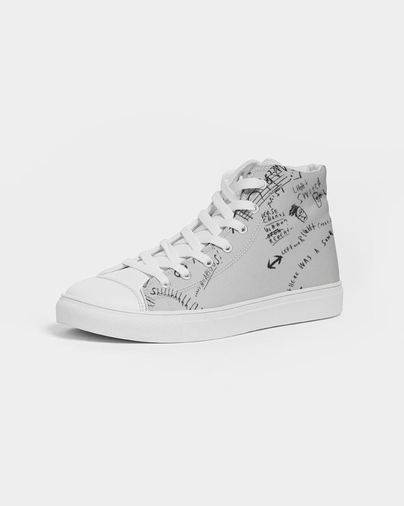 Love on the brain   Women's Hightop Canvas Shoe