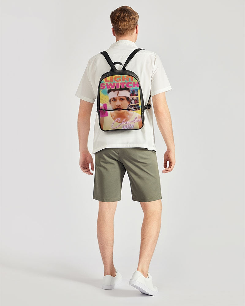 Light switch fan art Classic Faux Leather Backpack