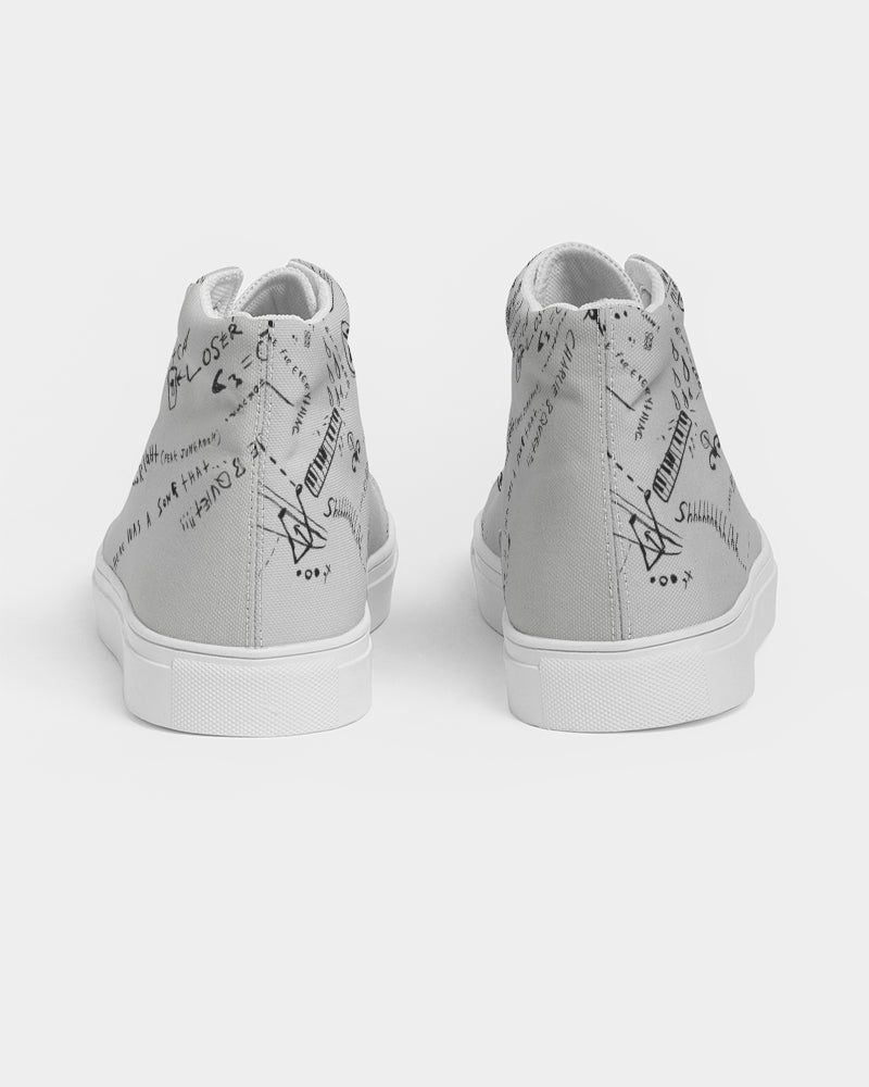 Love on the brain   Women's Hightop Canvas Shoe