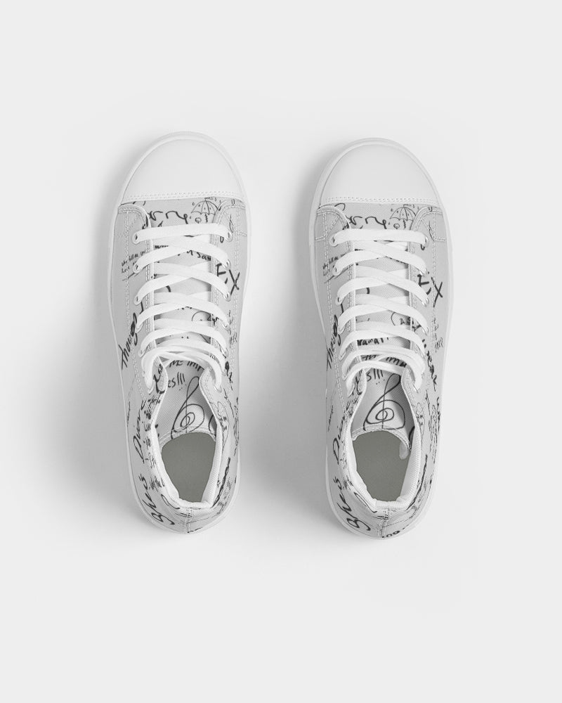 Love on the brain 2 Women's Hightop Canvas Shoe