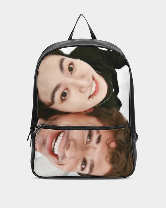Left and right inspired by Charlie puth Classic Faux Leather Backpack