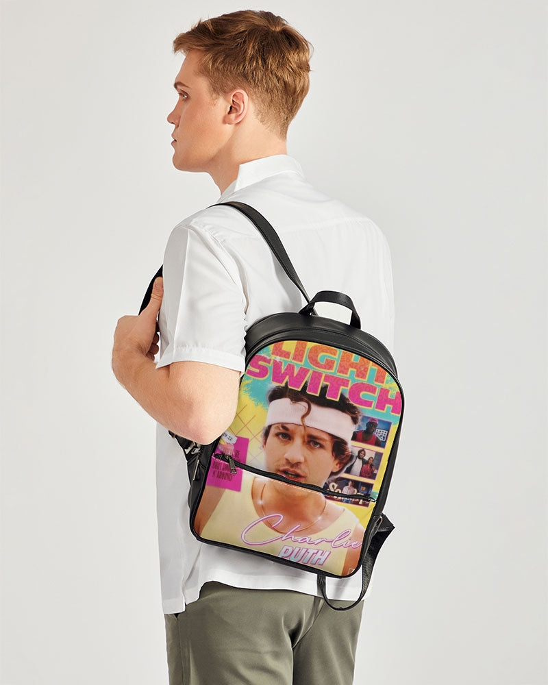 Light switch fan art Classic Faux Leather Backpack