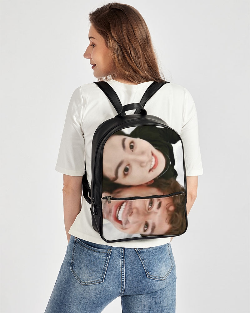 Left and right inspired by Charlie puth Classic Faux Leather Backpack
