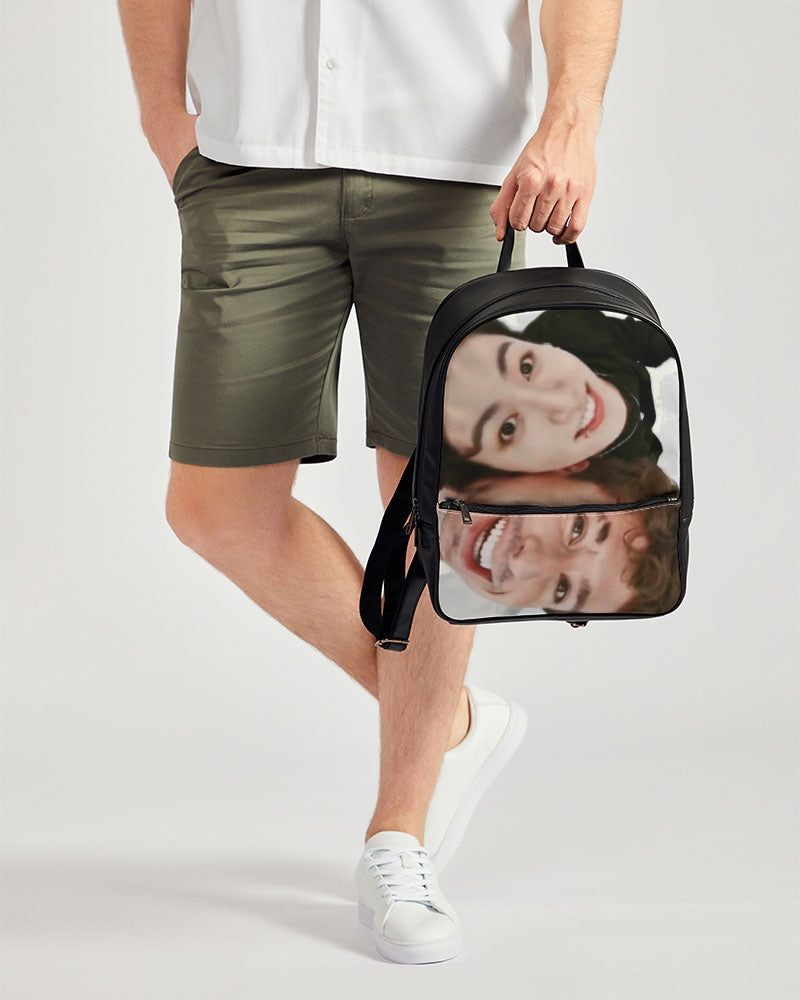 Left and right inspired by Charlie puth Classic Faux Leather Backpack