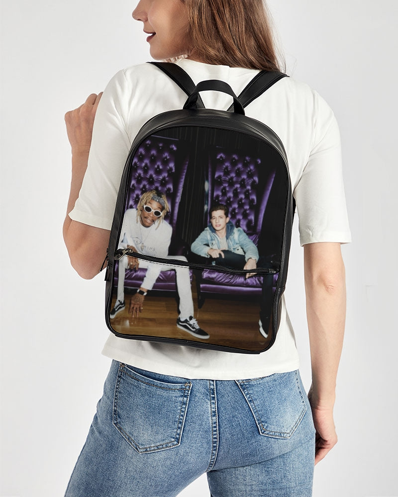 When I see you again Classic Faux Leather Backpack