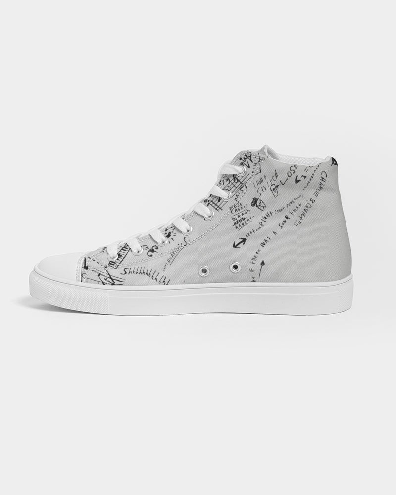 Love on the brain   Women's Hightop Canvas Shoe