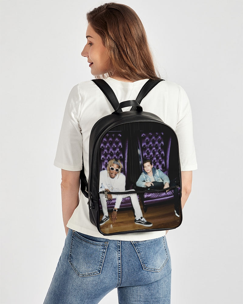 When I see you again Classic Faux Leather Backpack