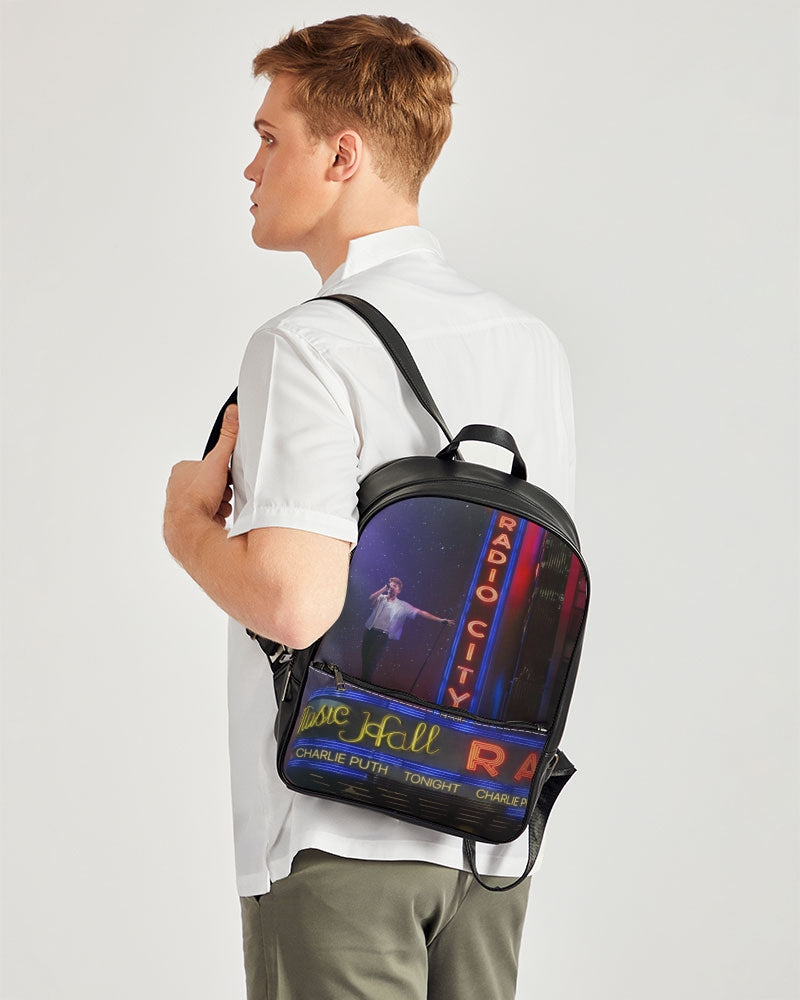 Radio City Charlie puth Classic Faux Leather Backpack