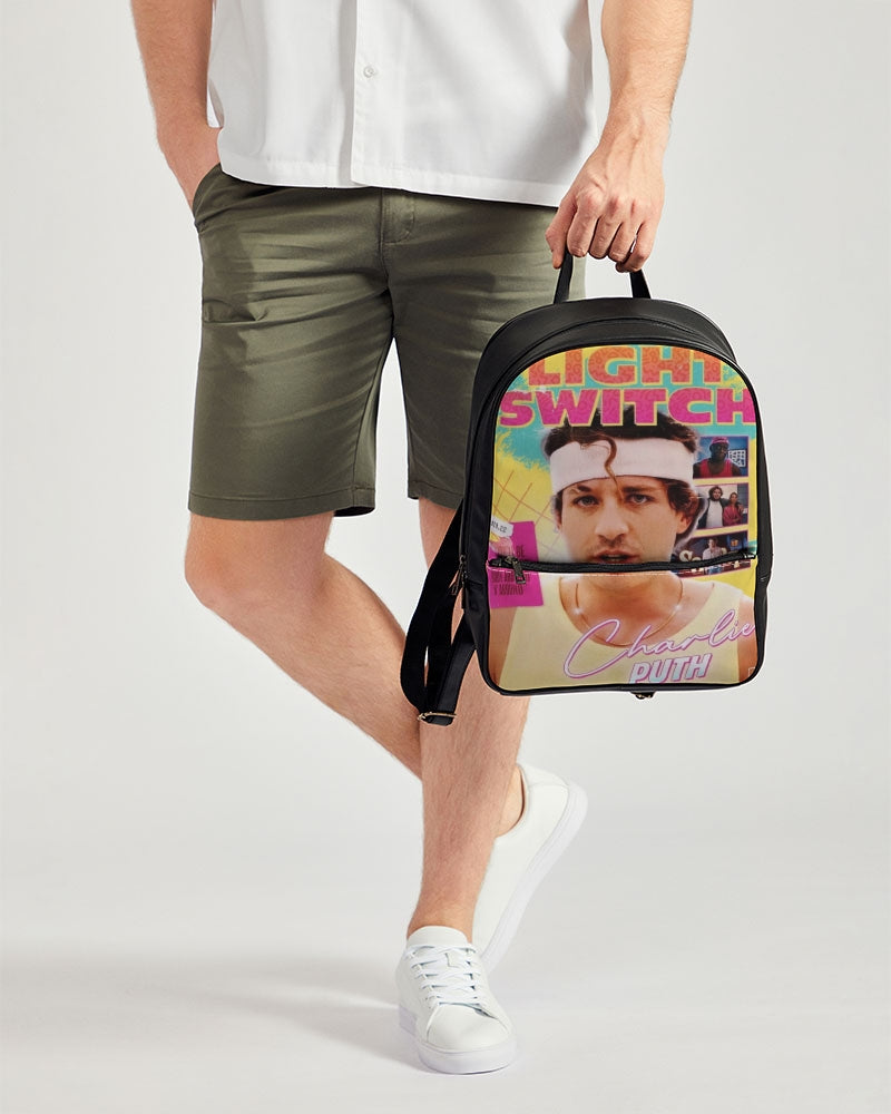 Light switch fan art Classic Faux Leather Backpack