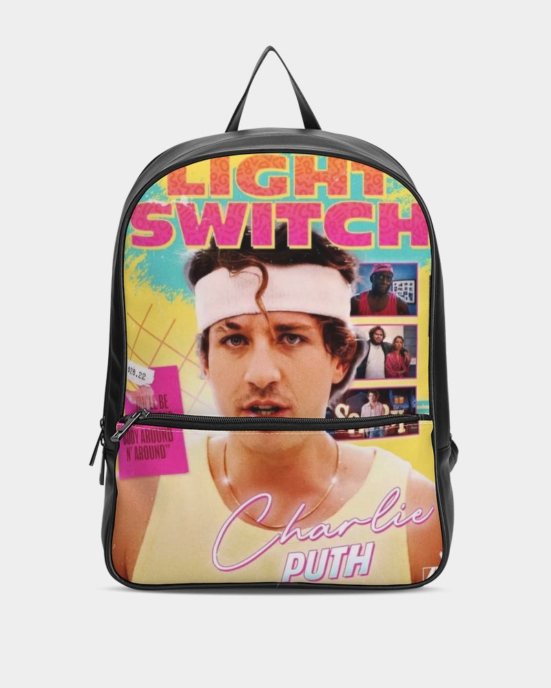 Light switch fan art Classic Faux Leather Backpack