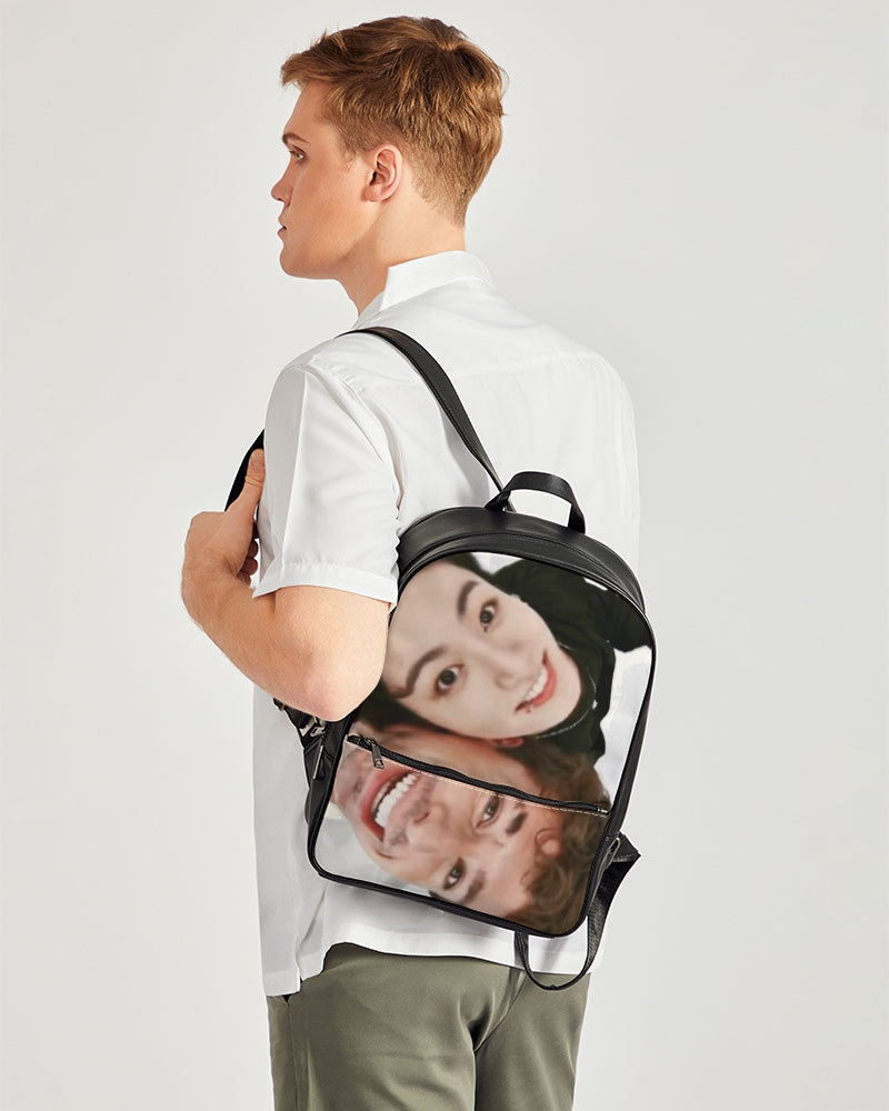 Left and right inspired by Charlie puth Classic Faux Leather Backpack
